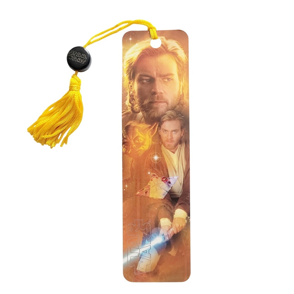 Vintage 2002 Obi-Wan Kenobi Bookmark- Star Wars- beaded- Lucasfilm YBMGAL-617774